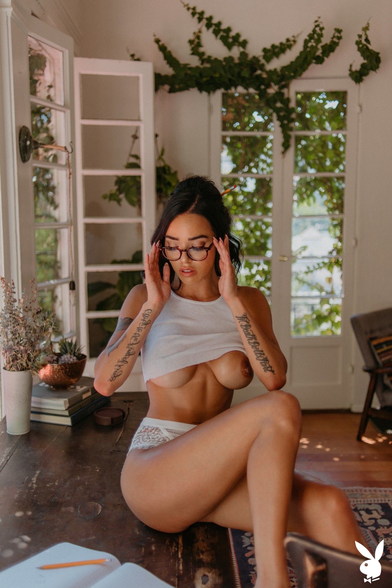 Lily Andrews in Playboy set Love Letters