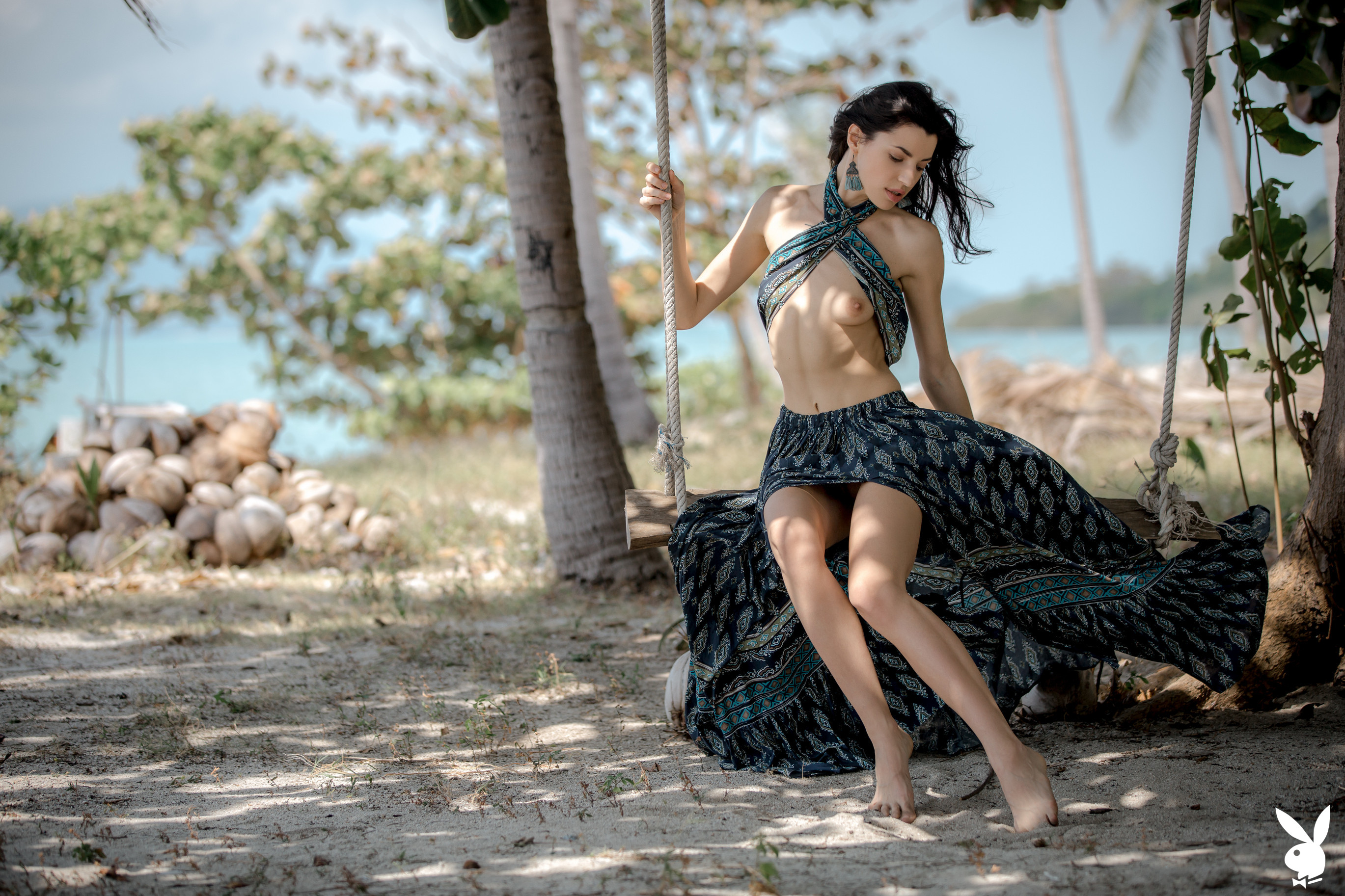 Oksana Oksi in Playboy set Blissful Breeze